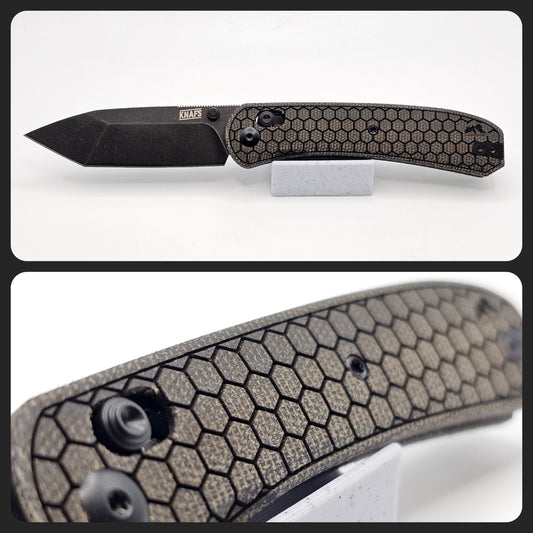 Knafs Lander 2 Pocket Knife - Tanto Hex Pattern Edition