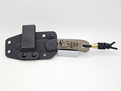 Knafs Lander 4 Moondust Micarta - Space Camp Kitty Edition