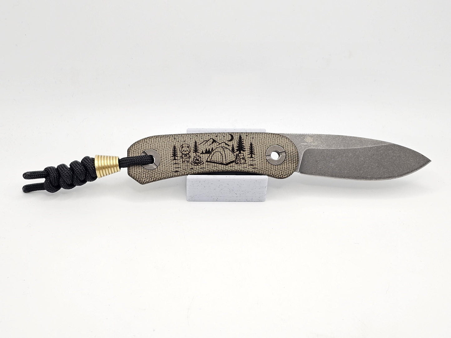 Knafs Lander 4 Moondust Micarta - Space Camp Kitty Edition