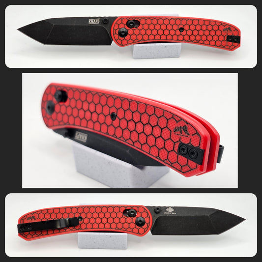 Knafs Lander 2 G10 Scales - Hex Pattern