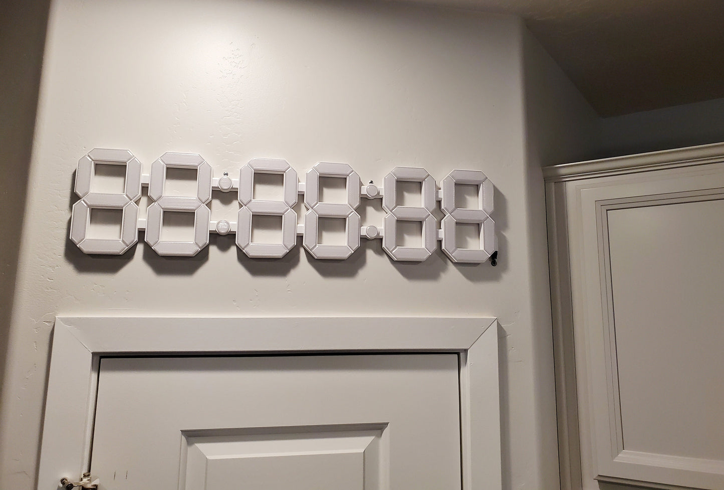 3D Printed Wall Clock Design - 30" by 7" - Arduino or ESP32 Project - WS2812B Programmable Lights